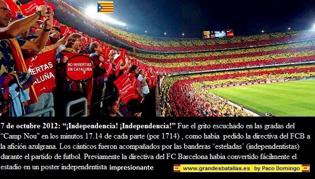 ESTADIO BARCELONA PARTIDO CON EL EAL MADRID CTUBRE 2012